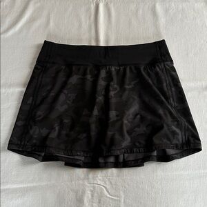 Lululemon Pace Rival Skirt Incognito Camo Multi Grey / Black 6 Tall